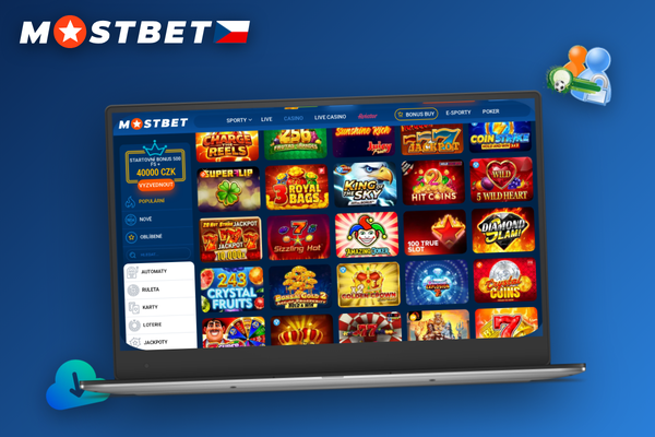 Mostbet desktop klient v celoobrazovkovém režimu se sázkovým lístkem na monitoru