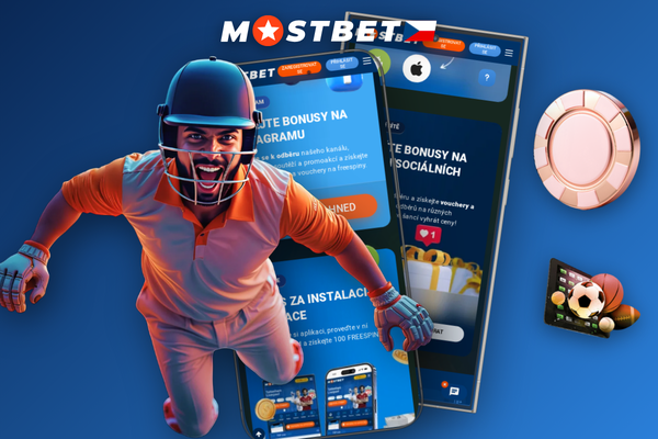 Zadej promo kód BETBONUSCZ v aplikaci Mostbet při vkladu a získej bonus za registraci