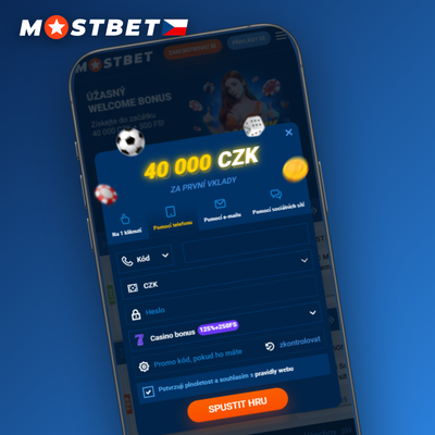 Aktivace promo kódu při Mostbet registraci pro získání navýšeného uvítacího bonusu