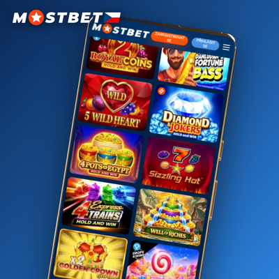 Mostbet slot s pěti válci, ovocnými symboly a zlatými akcenty od předních studií