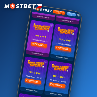 Uvítací balíček Mostbet s dorovnáním vkladu 125 % až 25 000 CZK